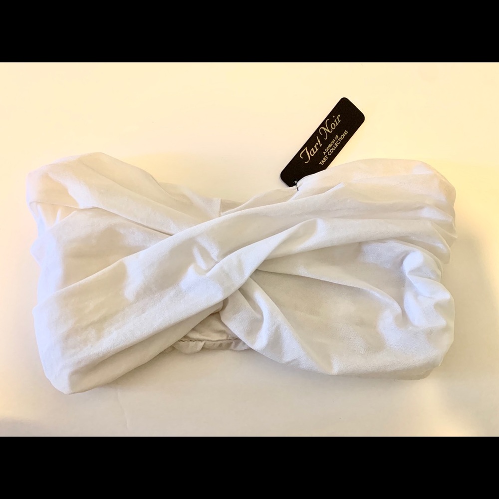 White Bandeau Top